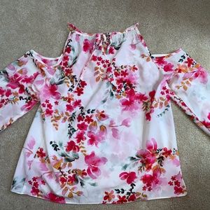 Floral Print Long Sleeve Top